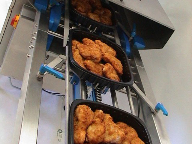 Chicken-on-traysealer-infeed